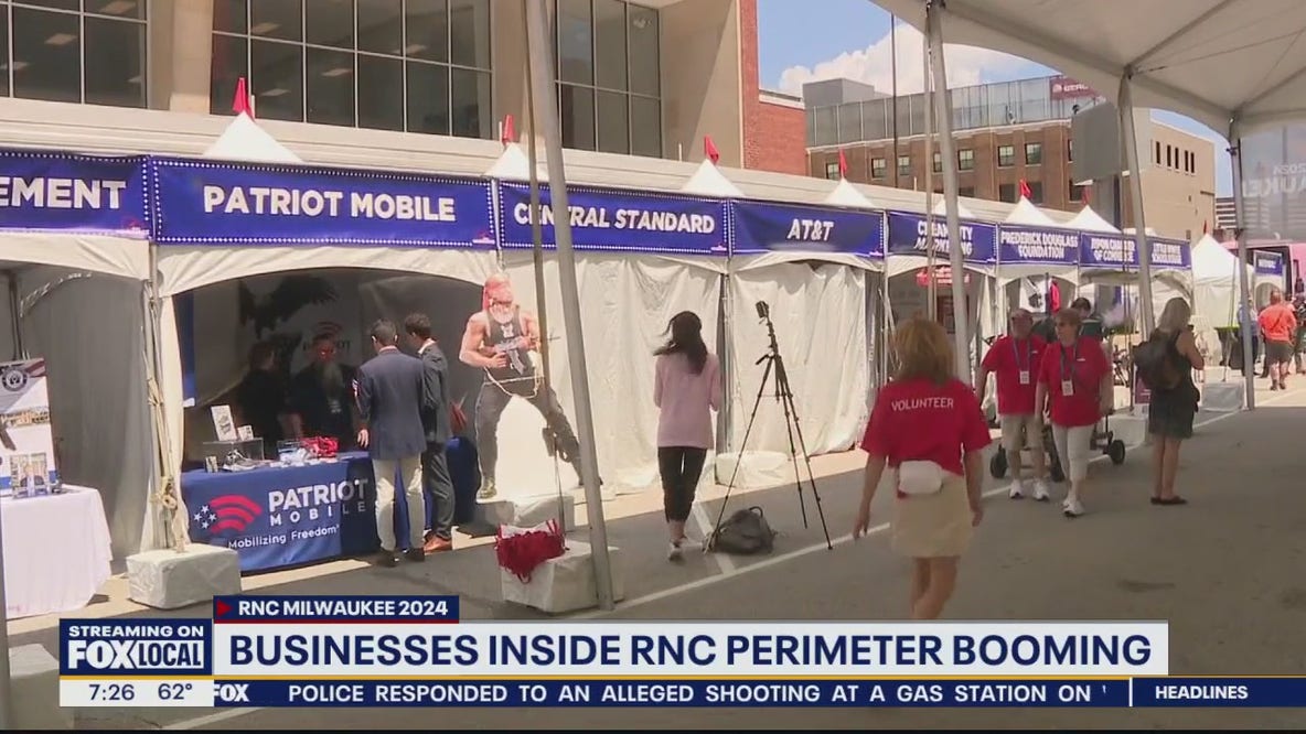 Businesses doing well this week inside the RNC perimeter